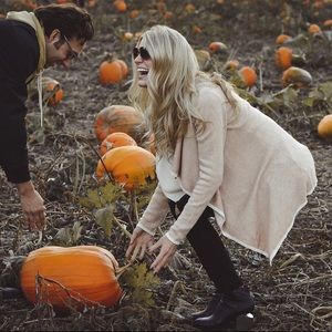 Cream Octavia Drape Front Sweater Cardigan